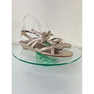 Rockport Zandra Sandals Silver Total Motion truetech slingback
